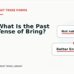 What Is the Past Tense of Bring?