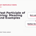 Past Participle of Bring: Meaning and Examples